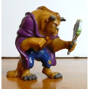 Disney Beauty & The Beast PVC Figure By Applause Vintage 90's Cake Topper